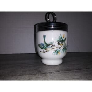Vintage Royal Worcester Egg Coddler Birds Fine Porcelain Made in England